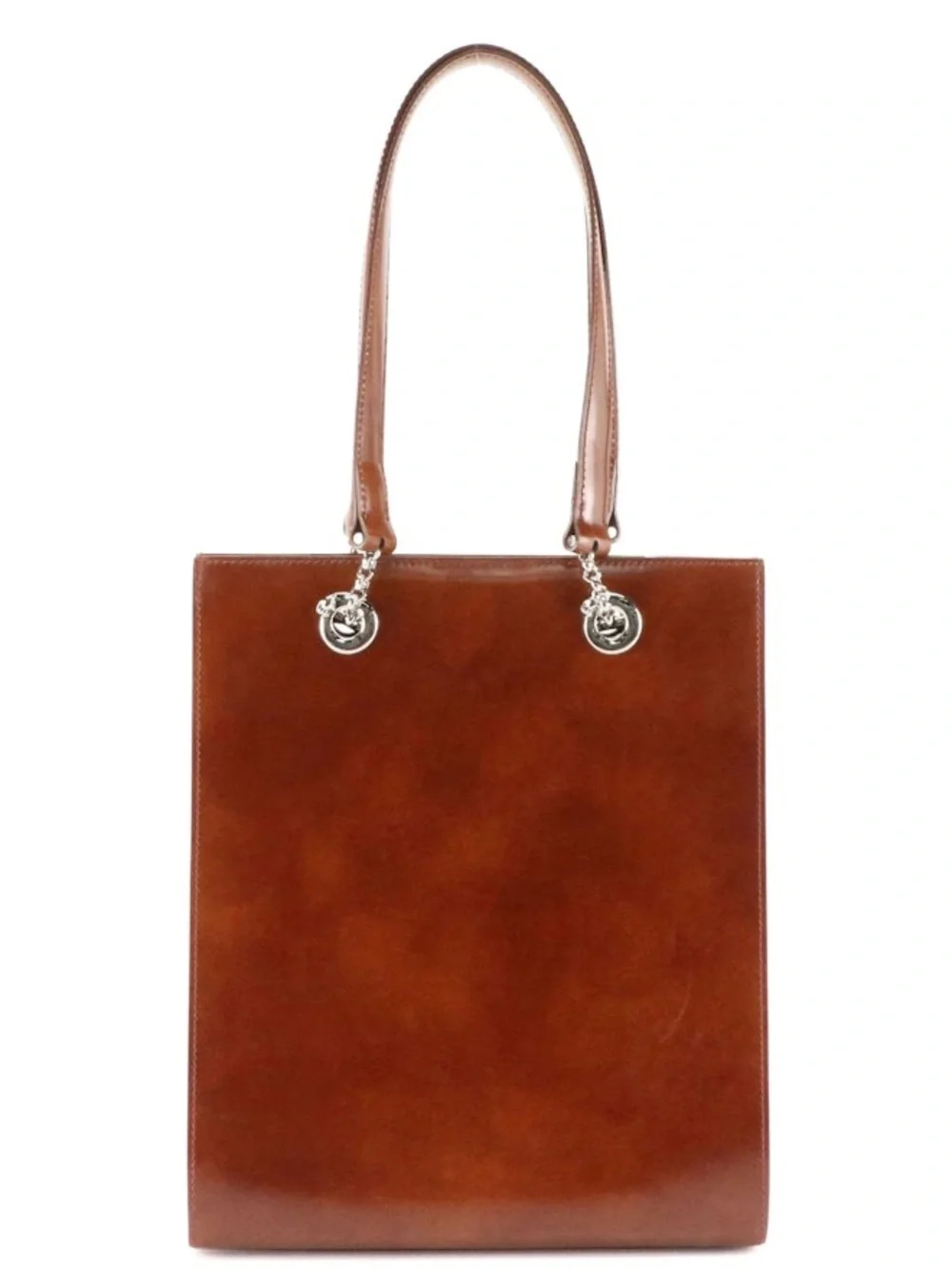Cartier Panthere Classic Brown Leather Tote Shoulder Bag